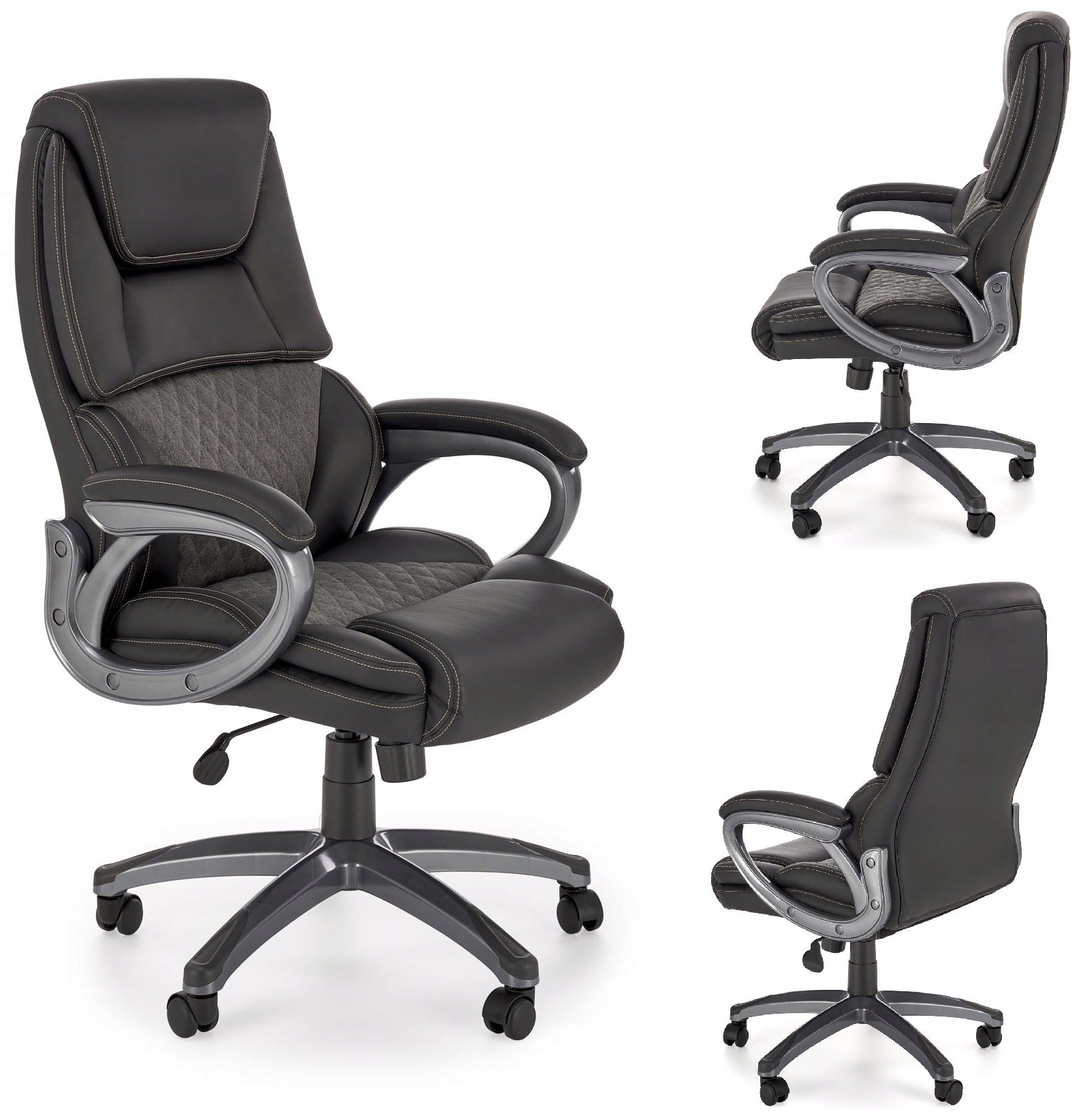 Halmar STEVEN office swivel office chair black /ash Sale