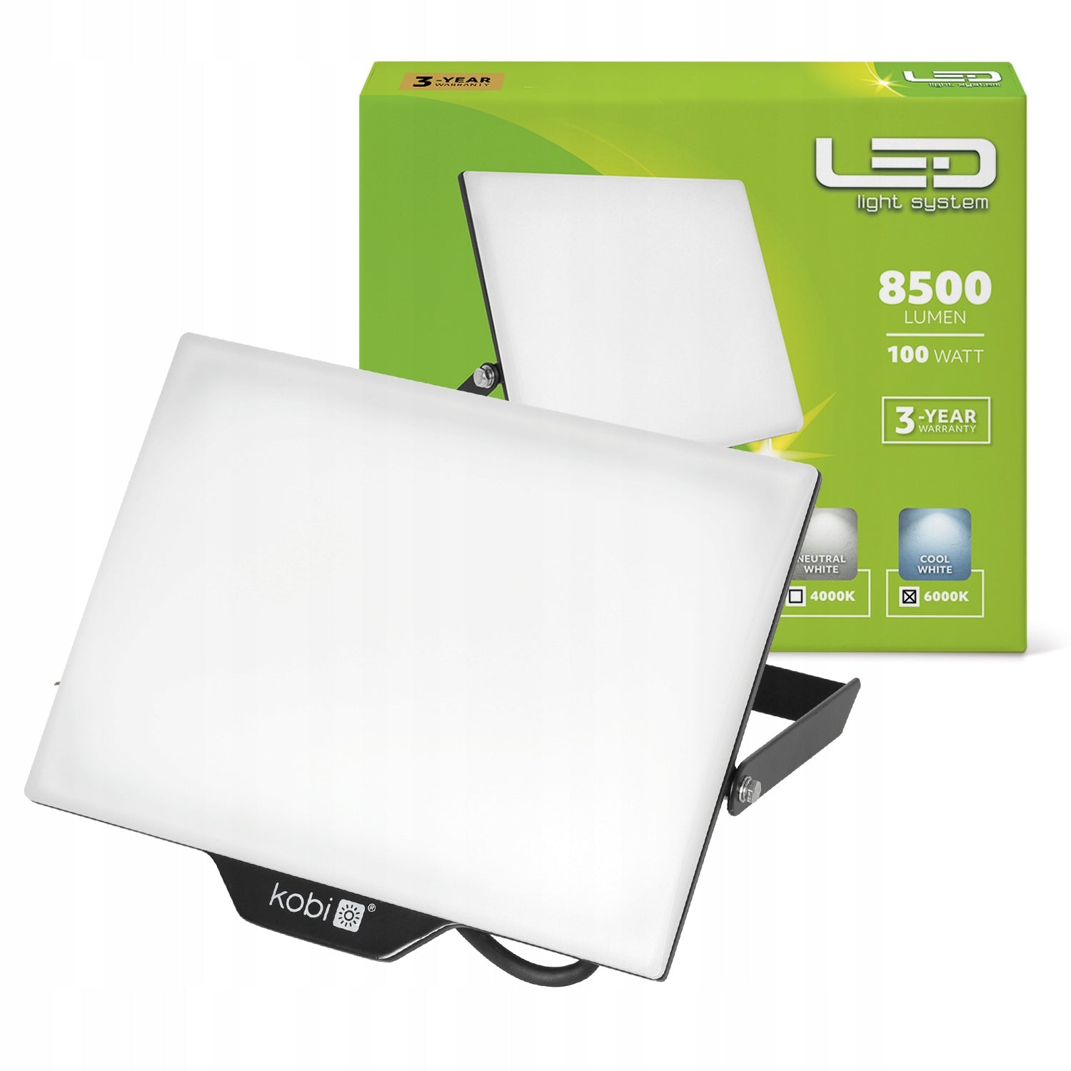Halogen 100W 6000K IP65 8500lm LED Floodlight