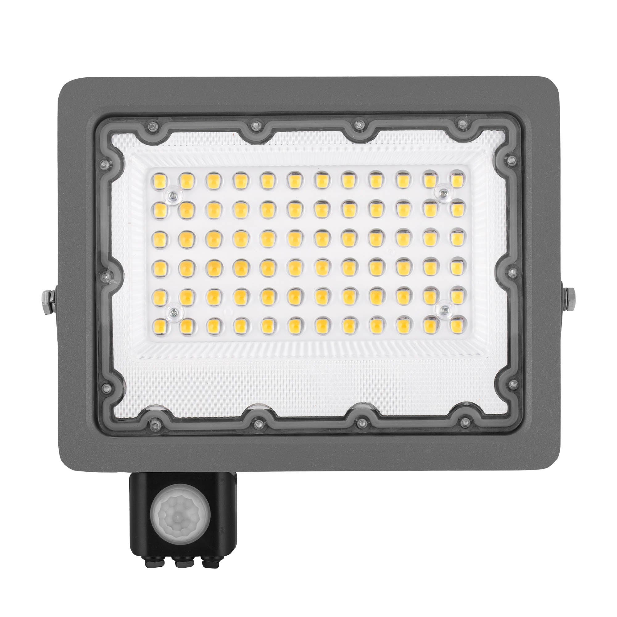 Halogen 50W LED Floodlight Headlight with Outdoor Dusk Motion Sensor Packaging status original