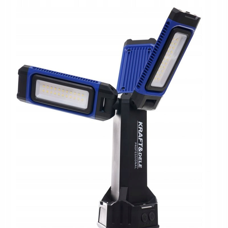 Halogen Building Lamp on Stand Variable 4500 Lm Kraft&Dele 4000 Amh USB Manufacturer code KD1268