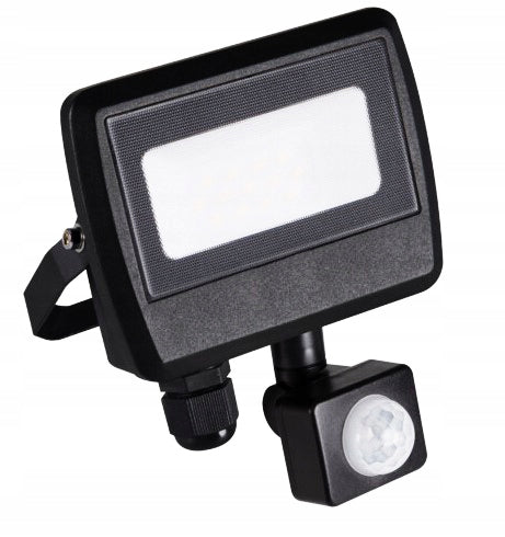 Halogen FLOODLIGHT LED PROJECTOR 10W-NW-SE 800lm SENSOR Color black
