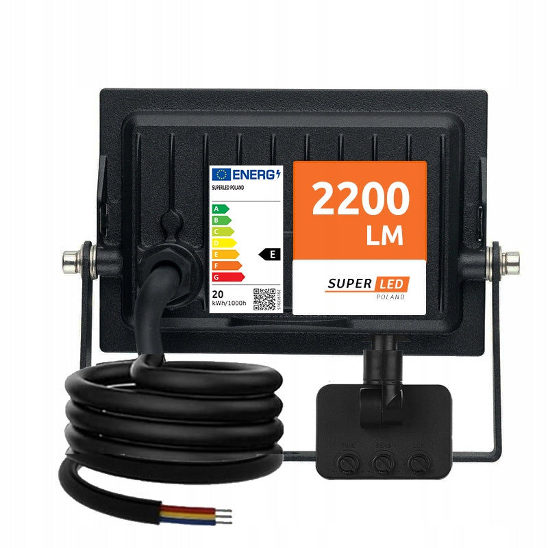 Halogen Floodlight LED 20W 2200 lm IP65 motion sensor SUPER POWERFUL 4000K Manufacturer code 03226
