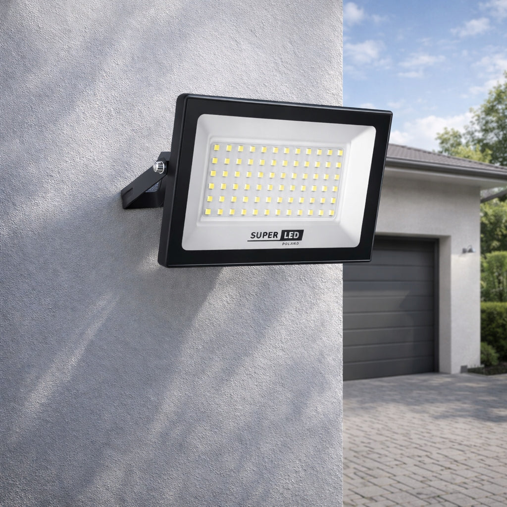 Halogen Floodlight LED Lamp 100W 9000 lm IP65 6000K Eco Line SuperLED Packaging status original