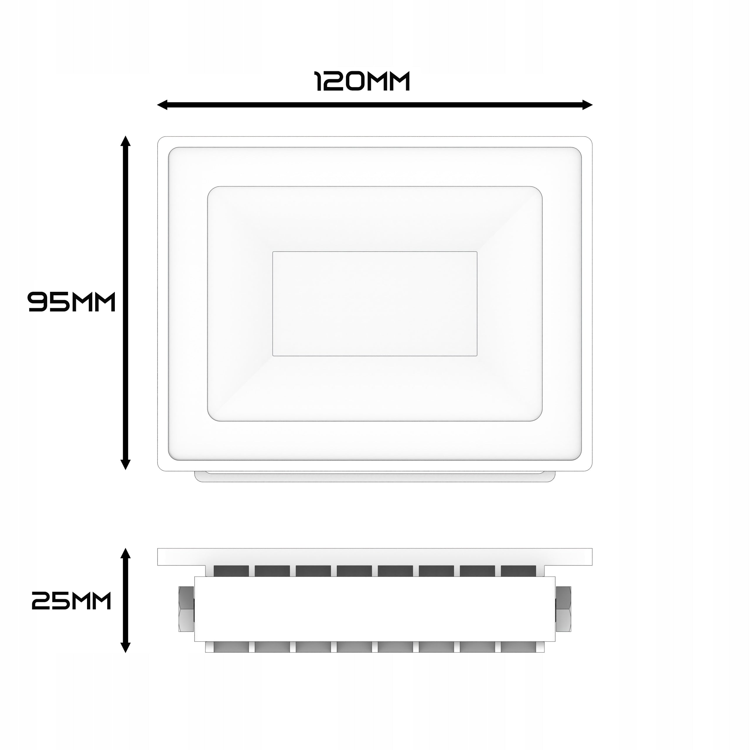 Halogen Headlight LED Floodlight 20W 4500K Slim Outdoor Waterproof Brightness 1800 lm