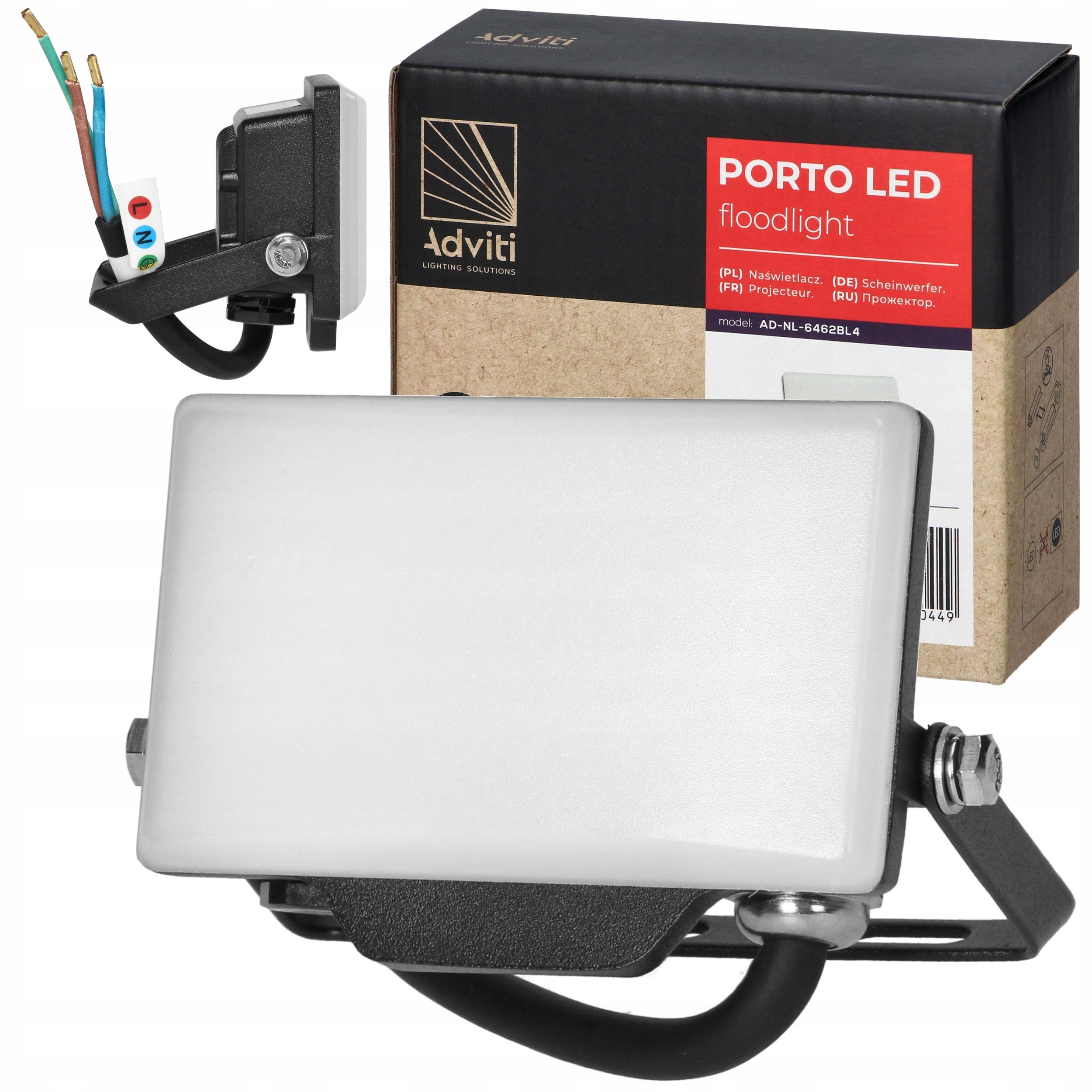Halogen Headlight LED Lamp 10W Floodlight Frameless NEUTRAL 4000K IP65
