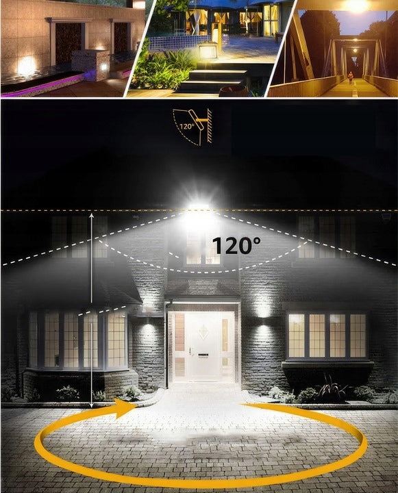 Halogen LED 10W 900lm Lamp With Twilight Motion Sensor Floodlight IP65 Brightness 900 lm