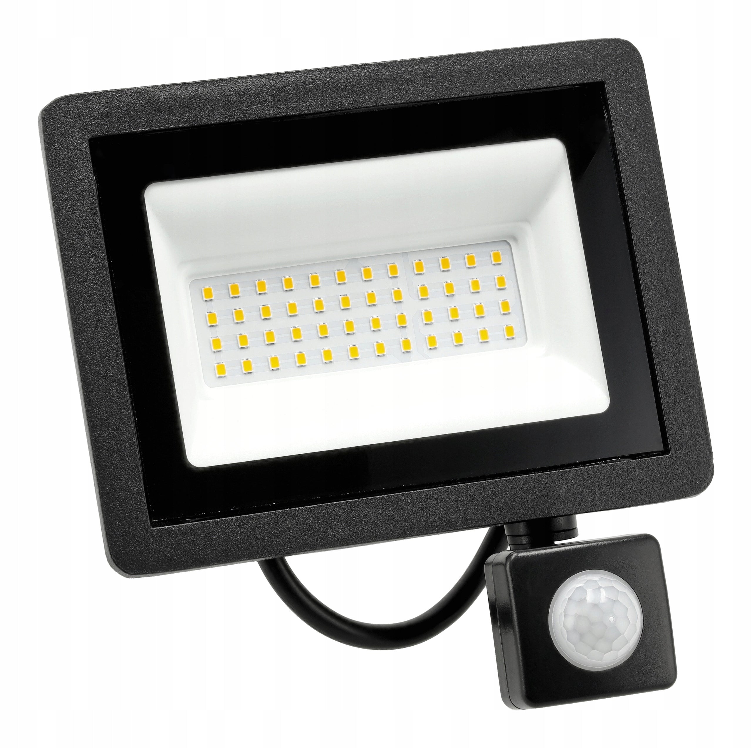 Halogen LED 50W 4500lm Lamp with Twilight Motion Sensor Floodlight IP65 Brand Berge