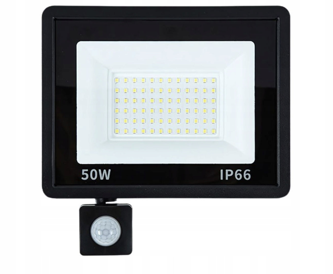 Halogen LED 50W IP66 Twilight Motion Sensor Outdoor Floodlight 6000K