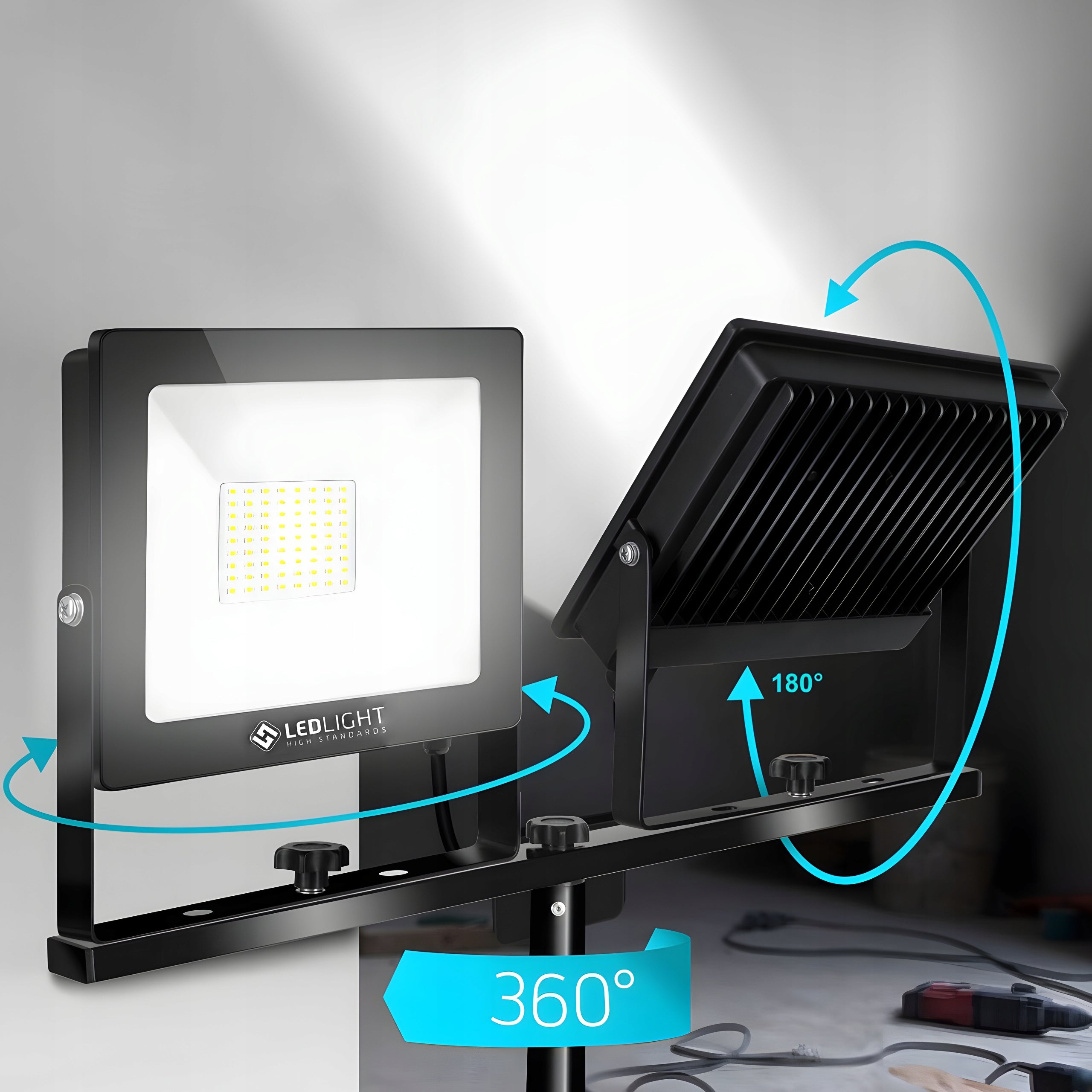 Halogen LED 50W Outdoor Building Lamp Slim Building Floodlight IP66 Packaging status original