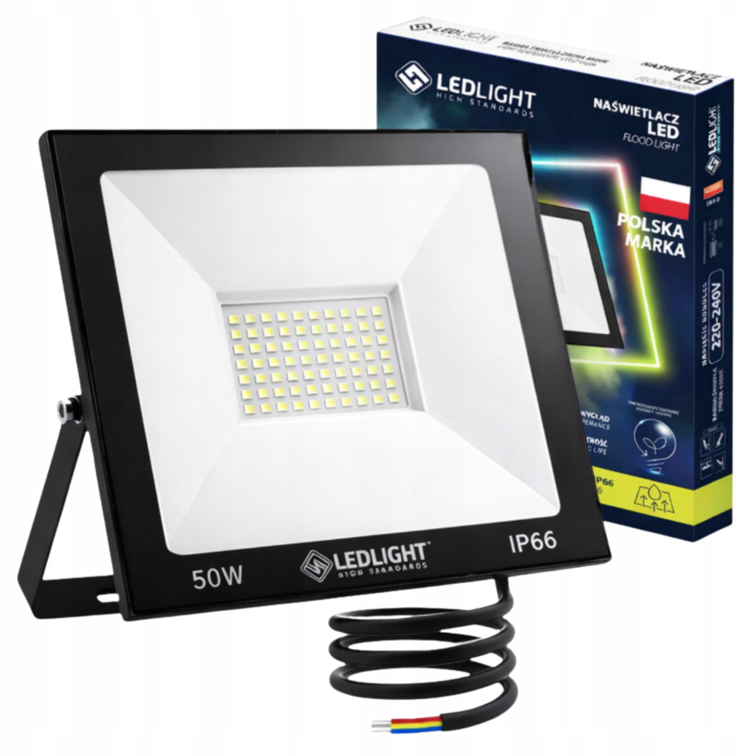 Halogen LED 50W Outdoor Building Lamp Slim Building Floodlight IP66