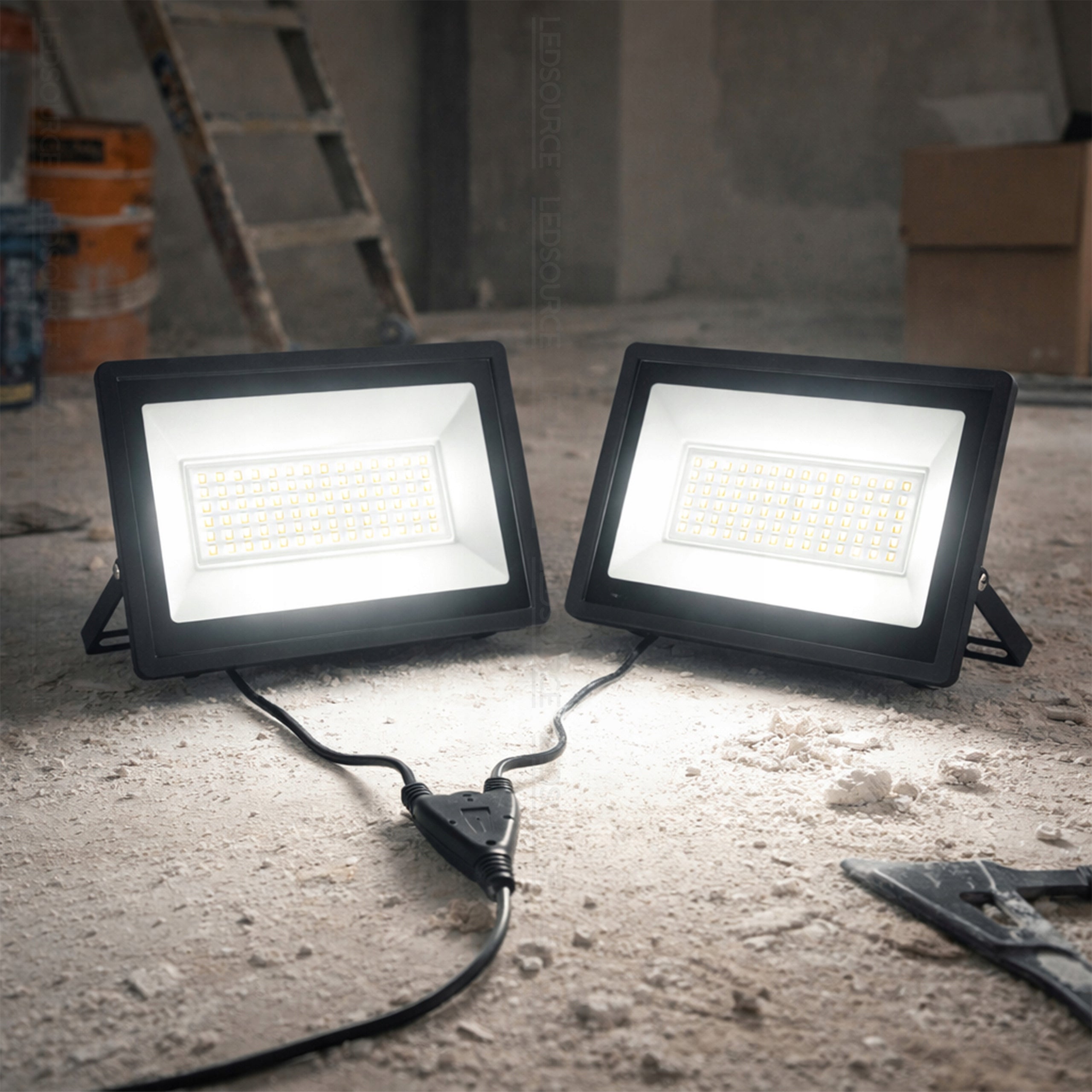 Halogen LED Floodlight 2x 100W = 200W 9000lm Neutral Slim + Plug Manufacturer code 7230