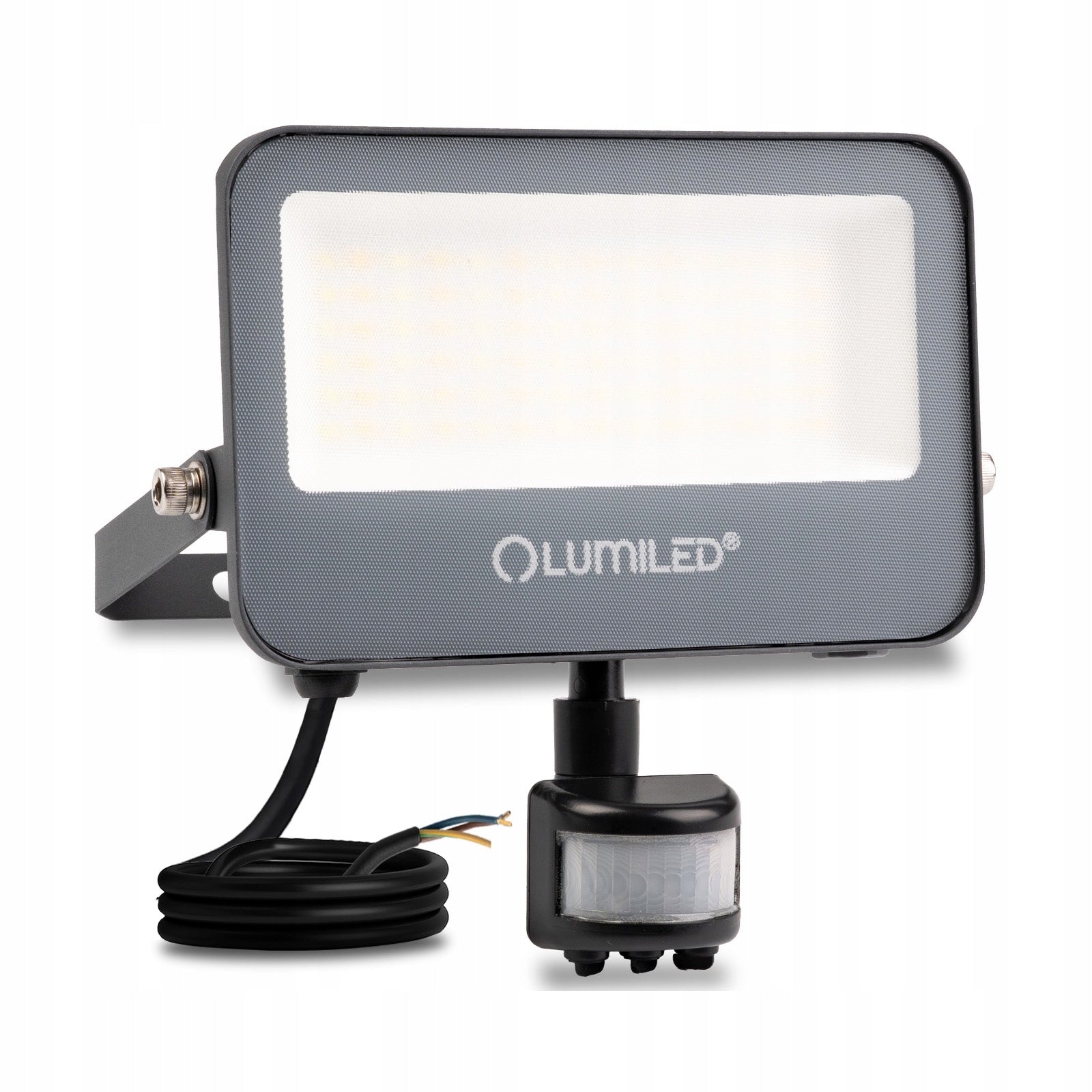 Halogen LED Floodlight 30W IP65 Headlight Lamp with Motion Sensor Powerful Packaging status original