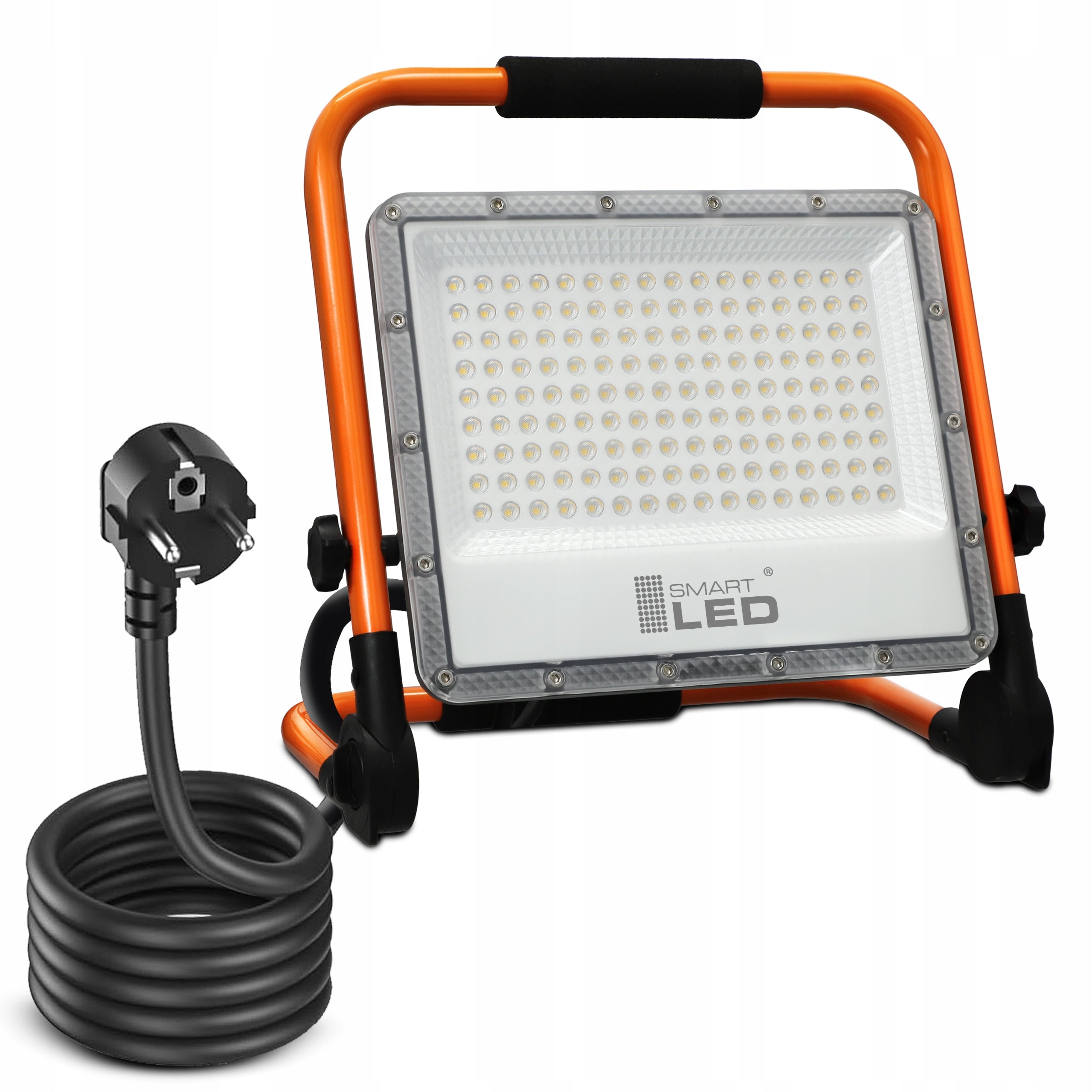 Halogen LED Floodlight 5m 100W Tripod Cord Work Lamp On Stand Color silver