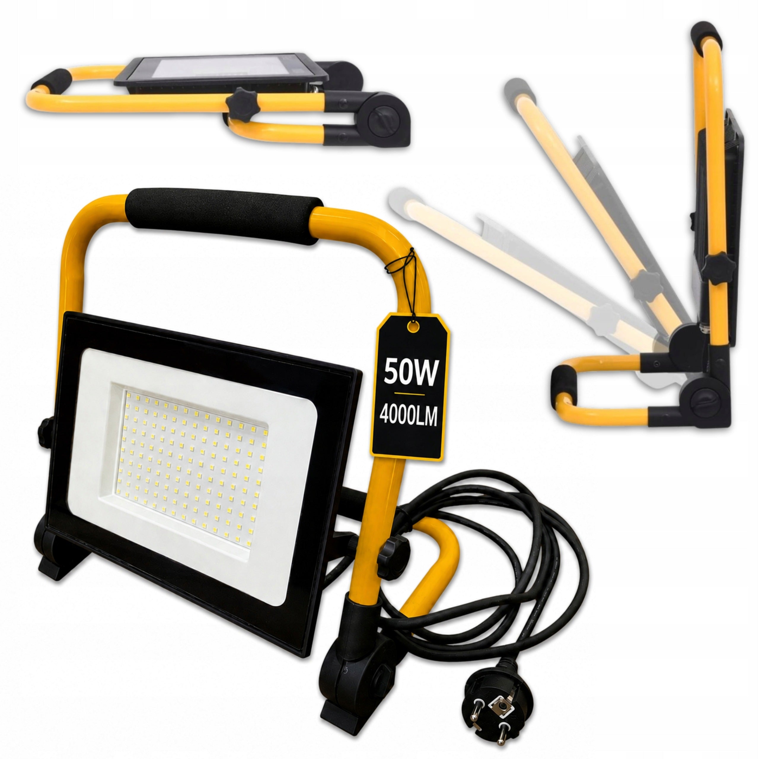 Halogen LED Floodlight Construction Working 50W 4000LM Portable ADVIVE WORK