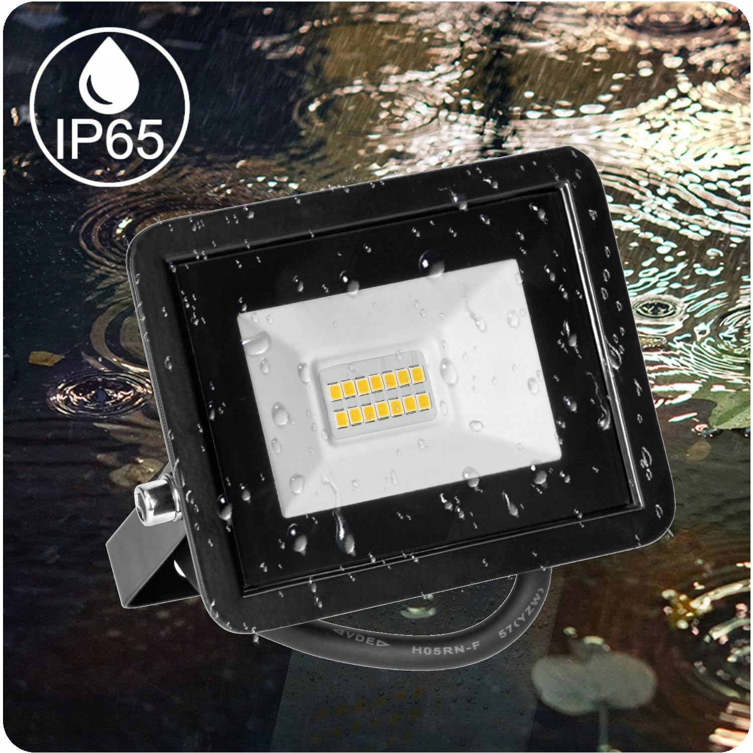 Halogen LED Floodlight Lamp 10W Outdoor Headlight 850lm 4000K IP65 Packaging status original