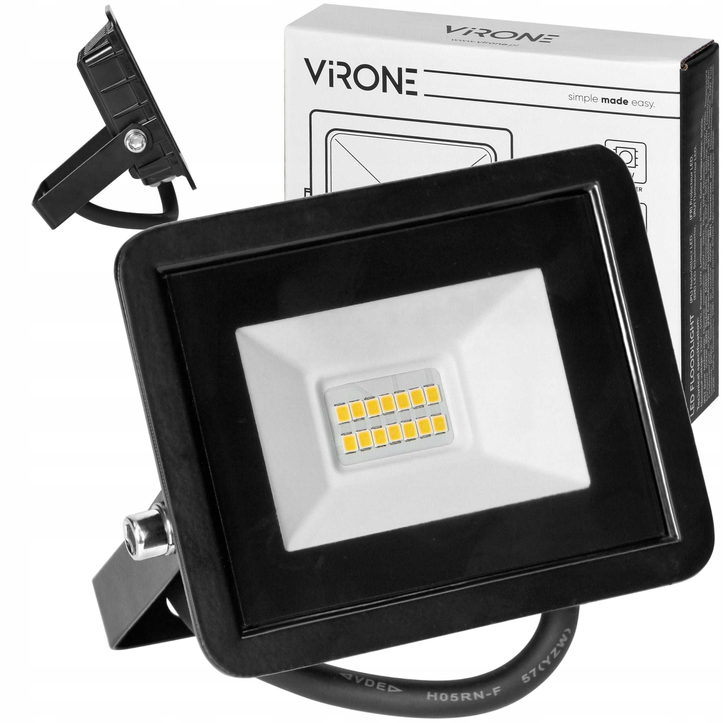 Halogen LED Floodlight Lamp 10W Outdoor Headlight 850lm 4000K IP65