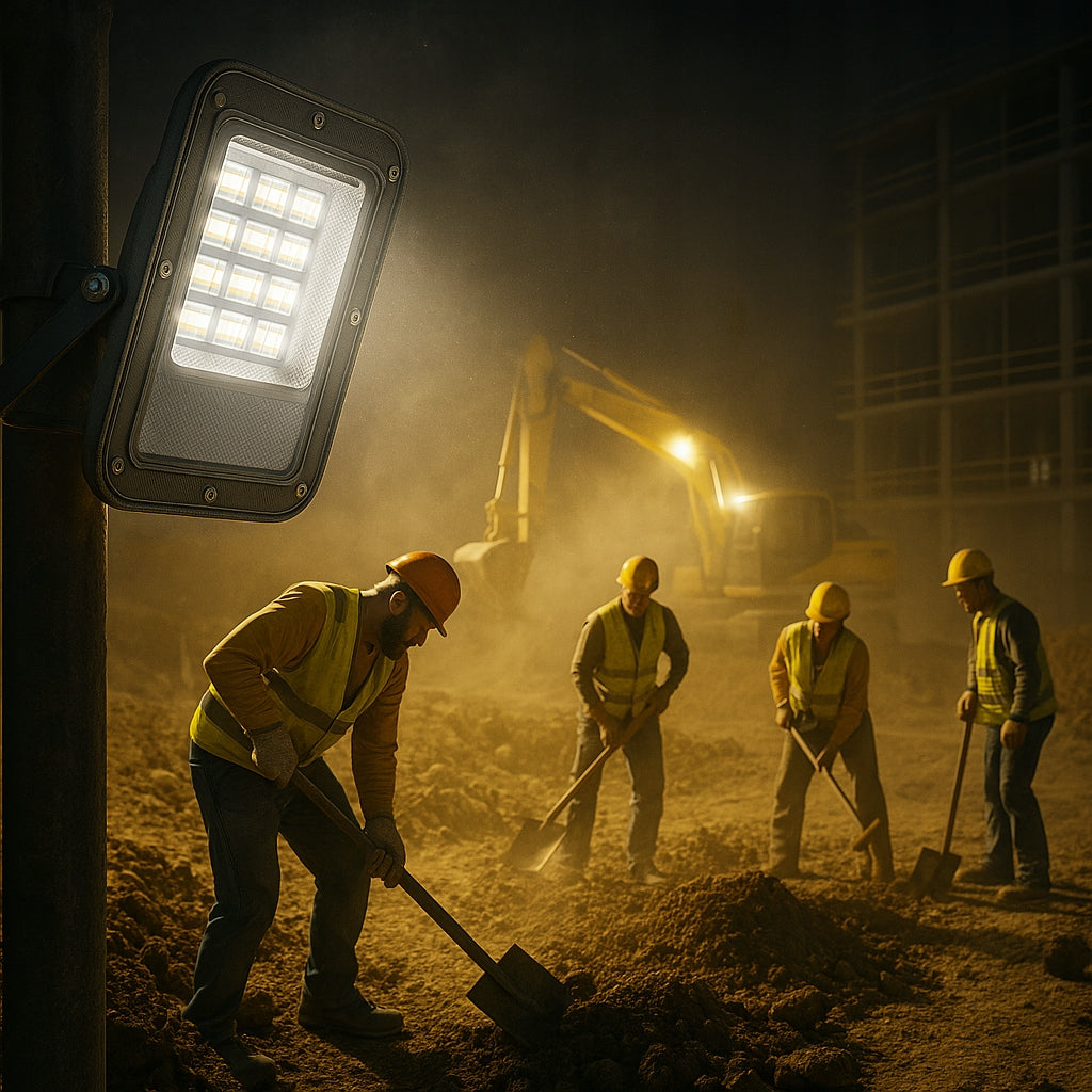 Halogen LED Floodlight Lamp 30W 2700lm Premium Outdoor Headlight 4000K Brand Berge