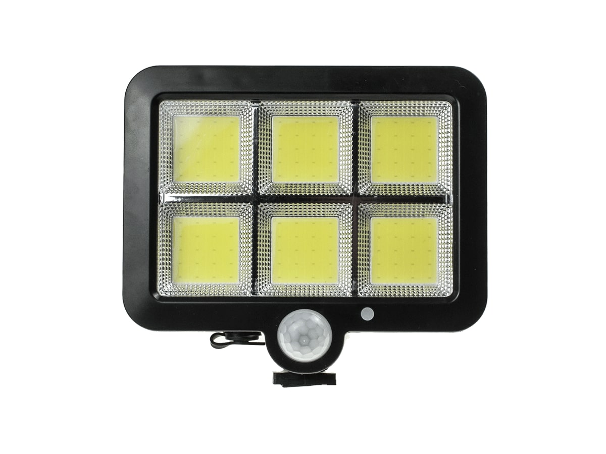 Halogen LED Floodlight Solar Outdoor Lamp with Motion Sensor Color temperature 6000 K