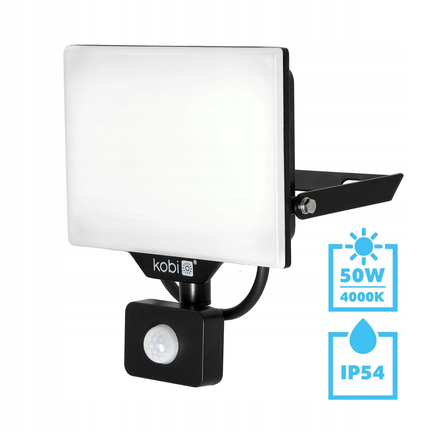 Halogen LED Floodlight with Motion and Dusk Sensor 50W 4000K IP54 Packaging status original