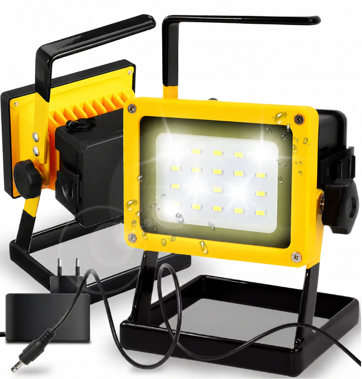 Halogen LED Rechargeable 100W Portable Workshop Garden IP65 2400lm