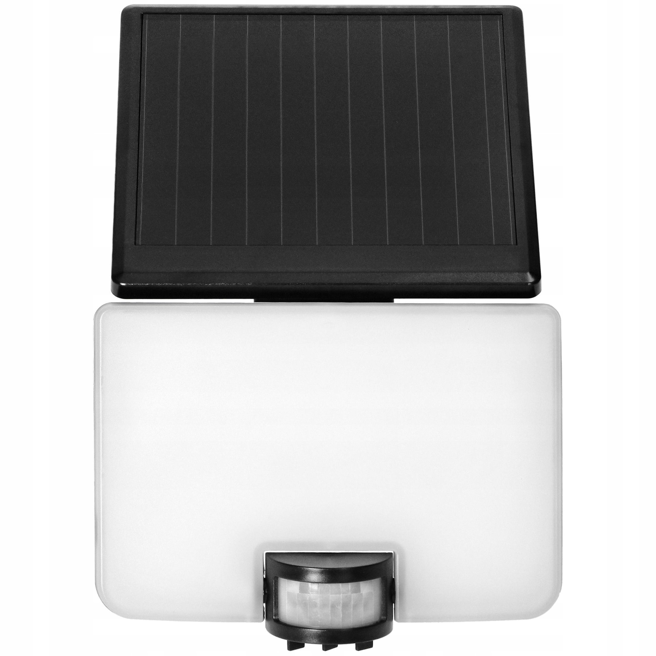 Halogen LED Solar Lamp with Twilight Motion Sensor 10W IP54 Cable 2m Color black