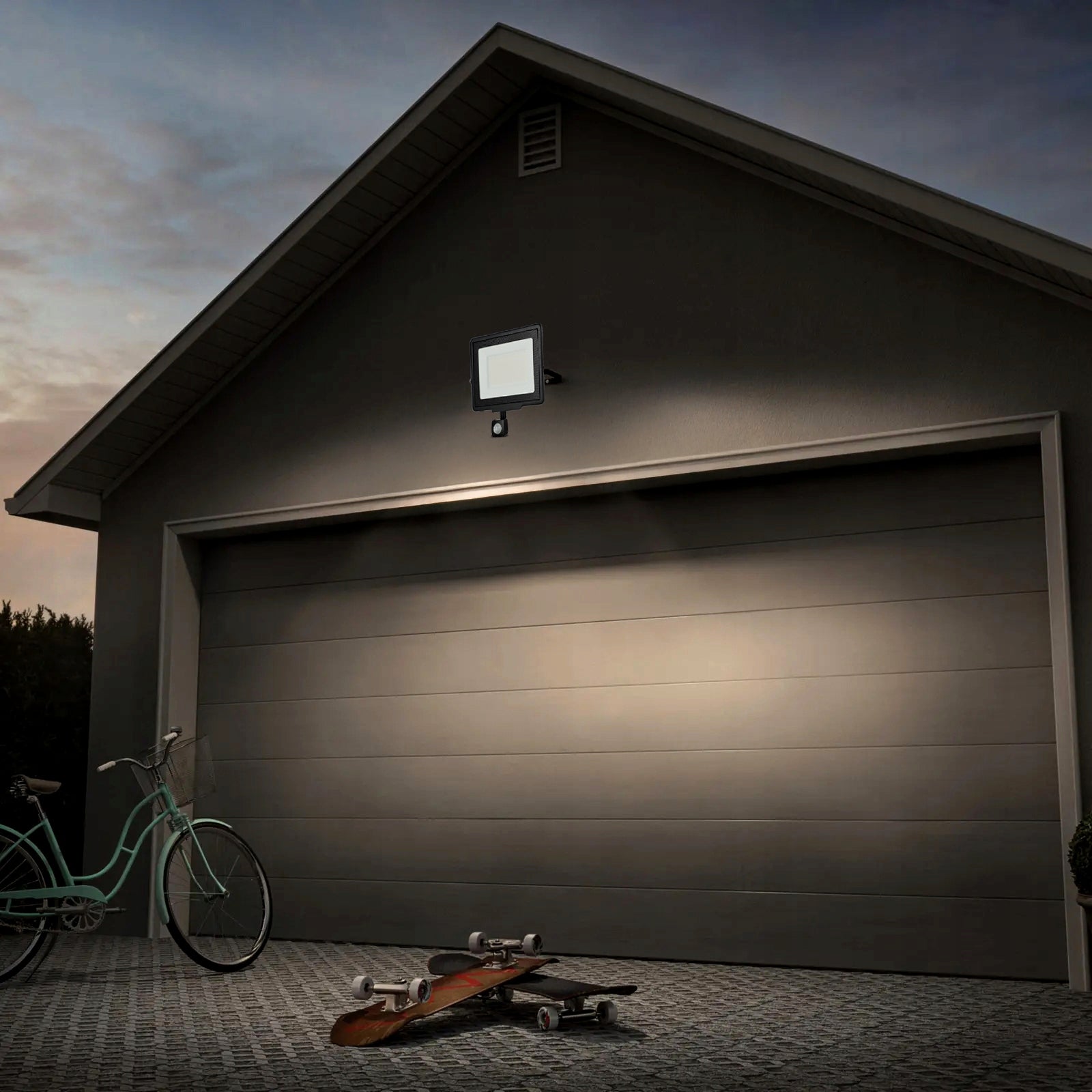 Halogen LED Twilight Motion Sensor Floodlight 100W IP65 PIR Headlight Manufacturer code Naświetlacz LED 5969