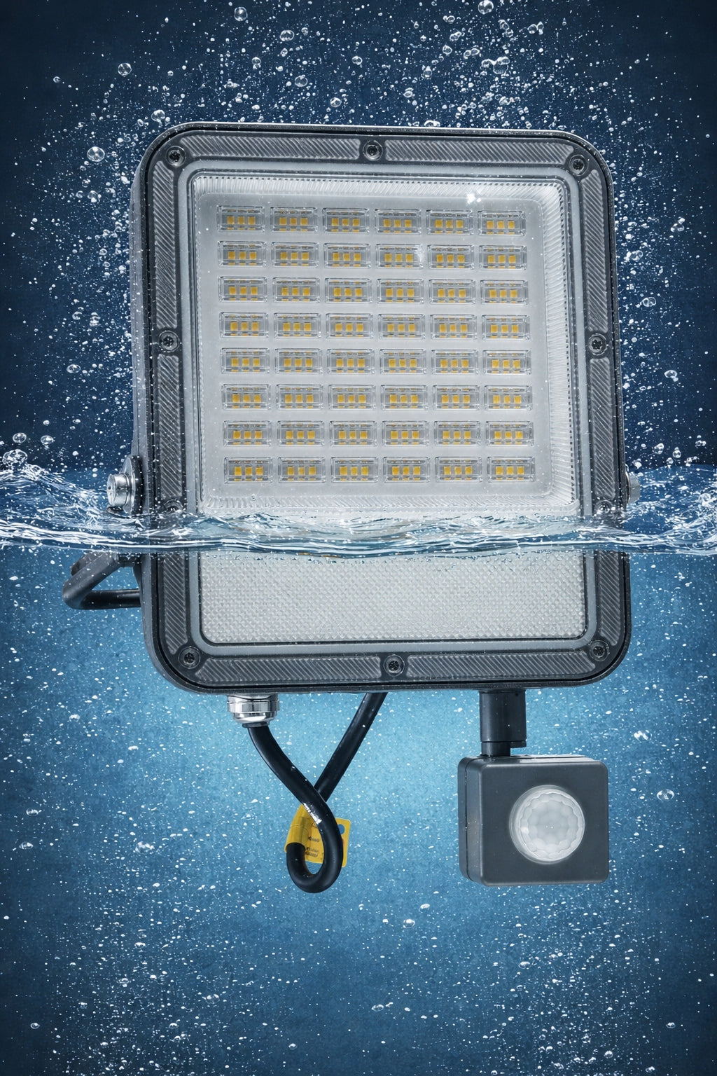 Halogen LED With Motion Sensor Floodlight Lamp 100W 9000lm Premium Detector Packaging status original