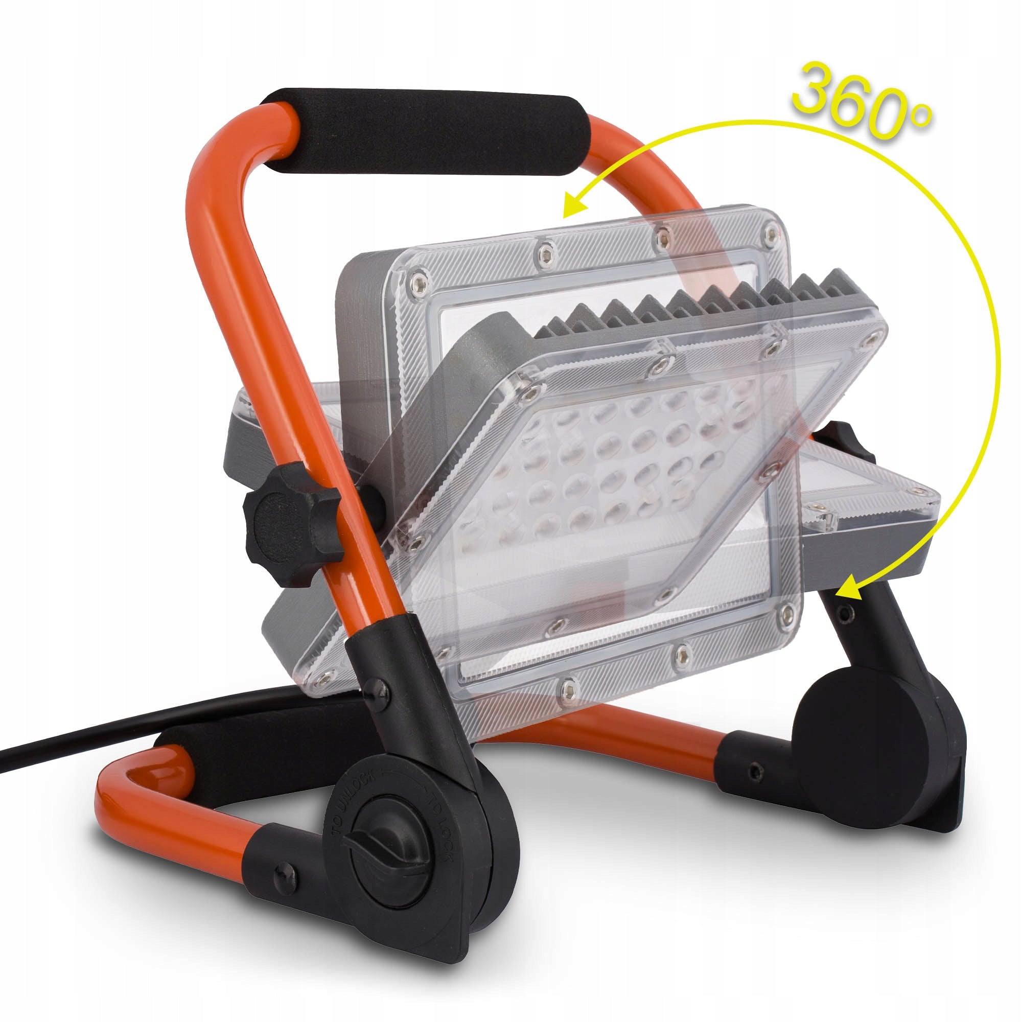 Halogen LED Working Construction 50W Portable Floodlight with Handle CABLE Brand LEDLUX