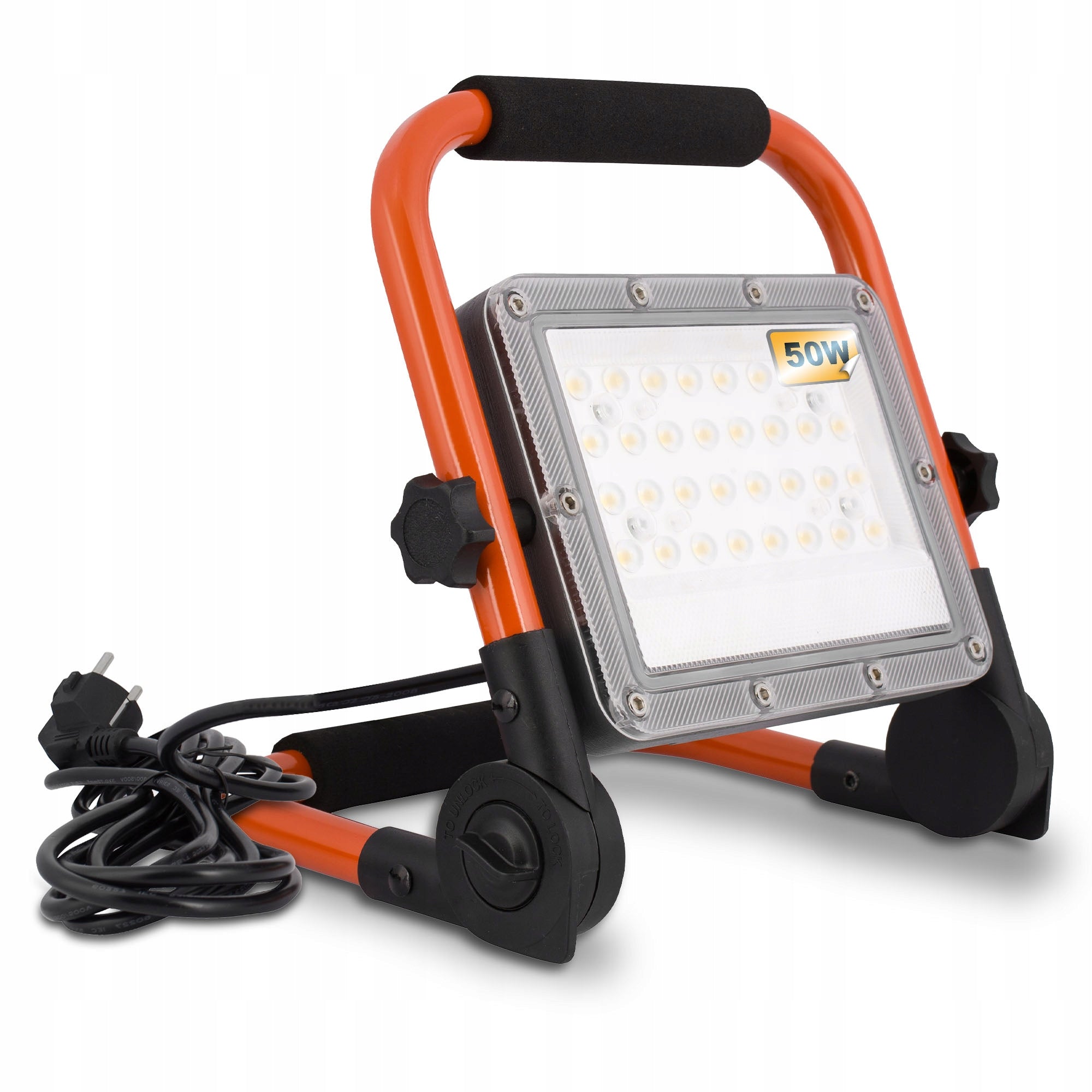 Halogen LED Working Construction 50W Portable Floodlight with Handle CABLE