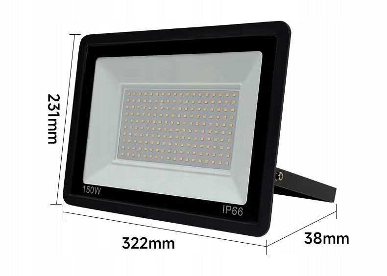 Halogen LED floodlight 150W outdoor spotlight lamp slim 13500lm IP66 Manufacturer code halogen Led 150W Lampa Reflektor naświetlacz