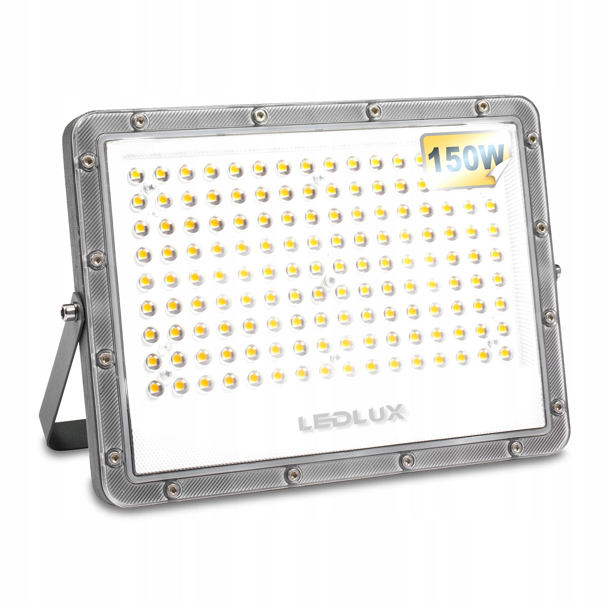 Halogen LED floodlight lamp 150W 15000lm Premium outdoor spotlight Color gray