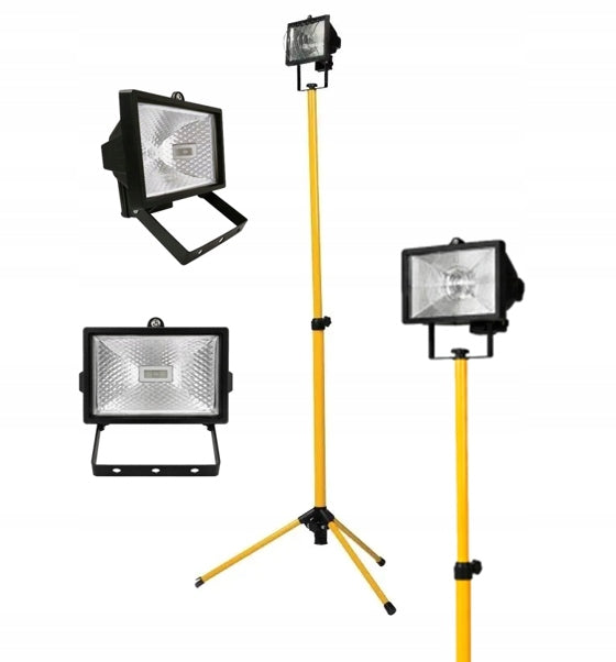 Halogen Lamp Floodlight On Tripod 500W Working Workshop Construction