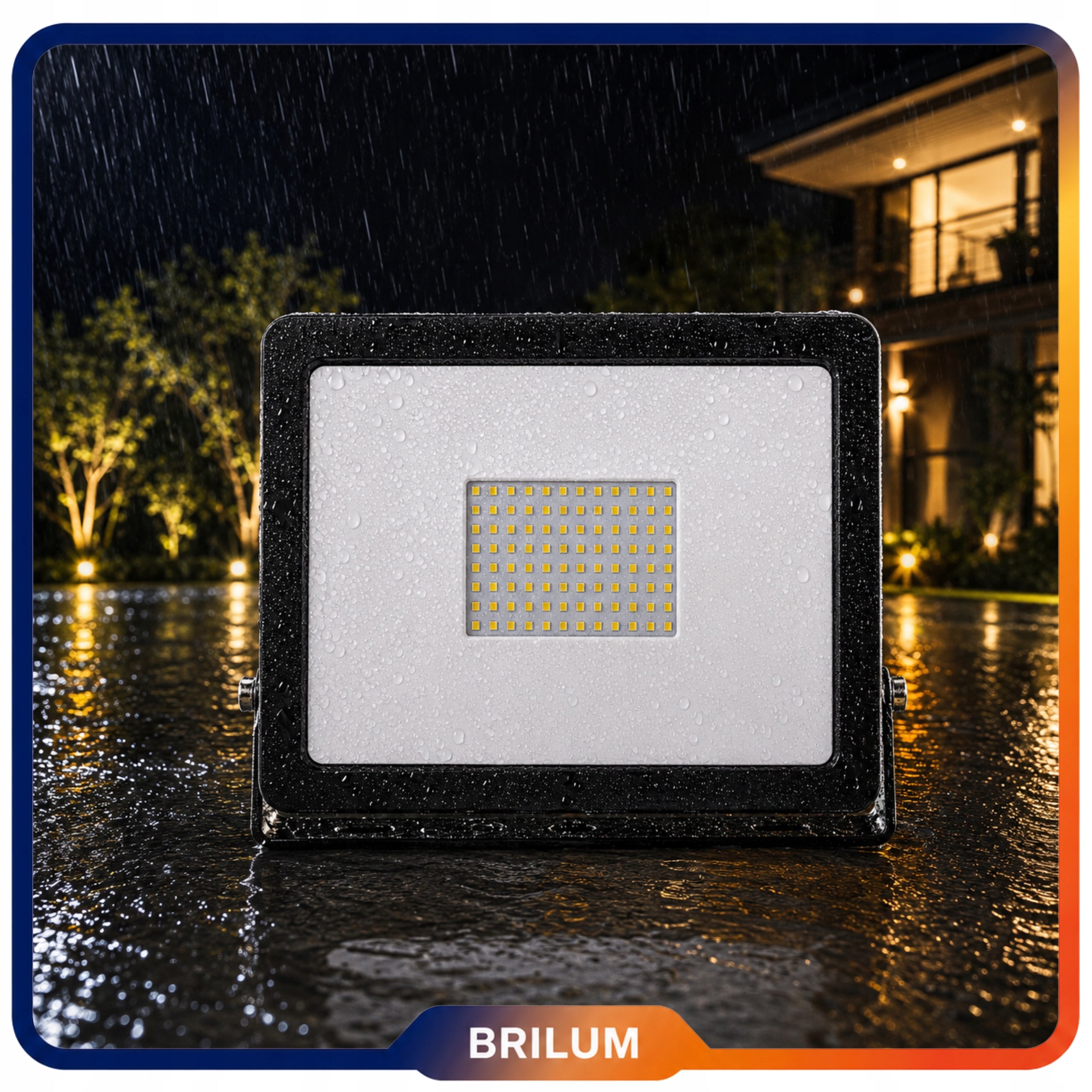 Halogen Led Outdoor Floodlight White Neutral 9000lm 100W Universal Packaging status original