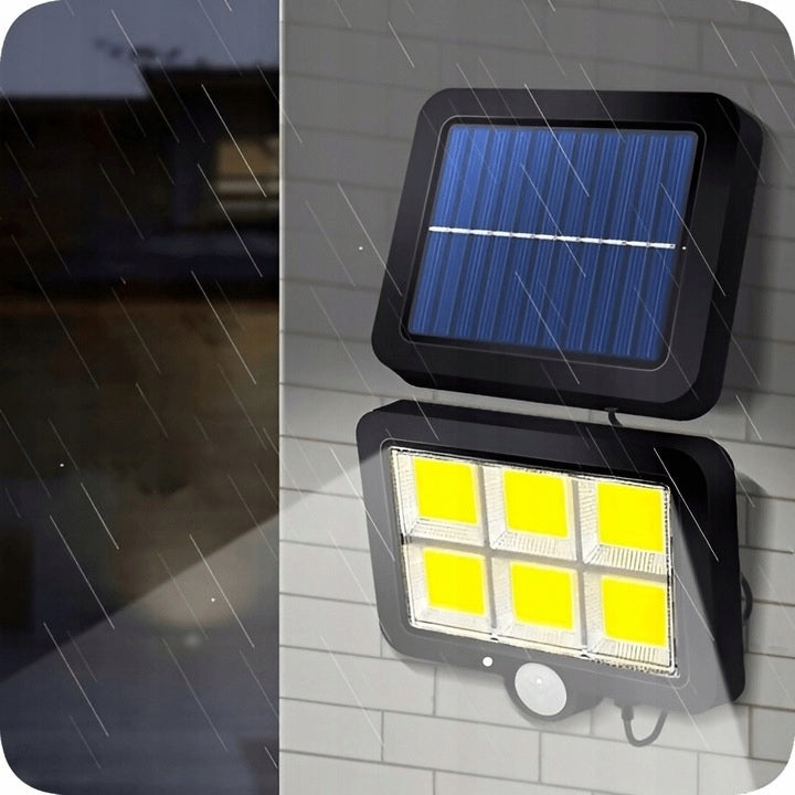 Halogen Solar Lamp 100Led motion detector dusk Brand Elektromet