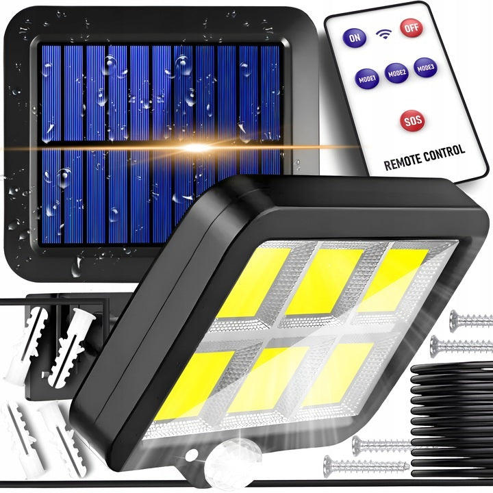 Halogen Solar Lamp 100Led motion detector dusk