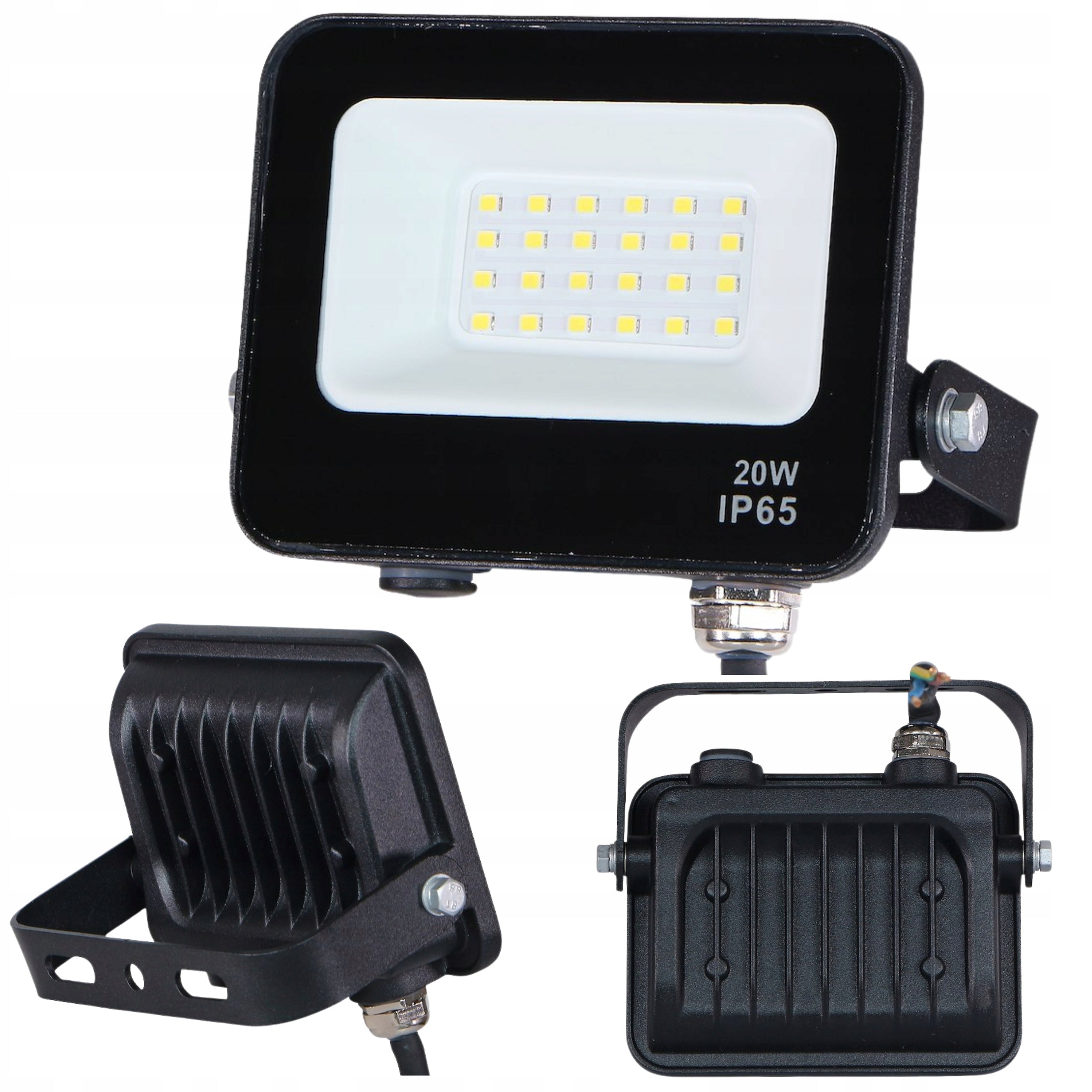 Halogen floodlight small over the entrance to the garage of the vehicle LED shed 20W 4000K