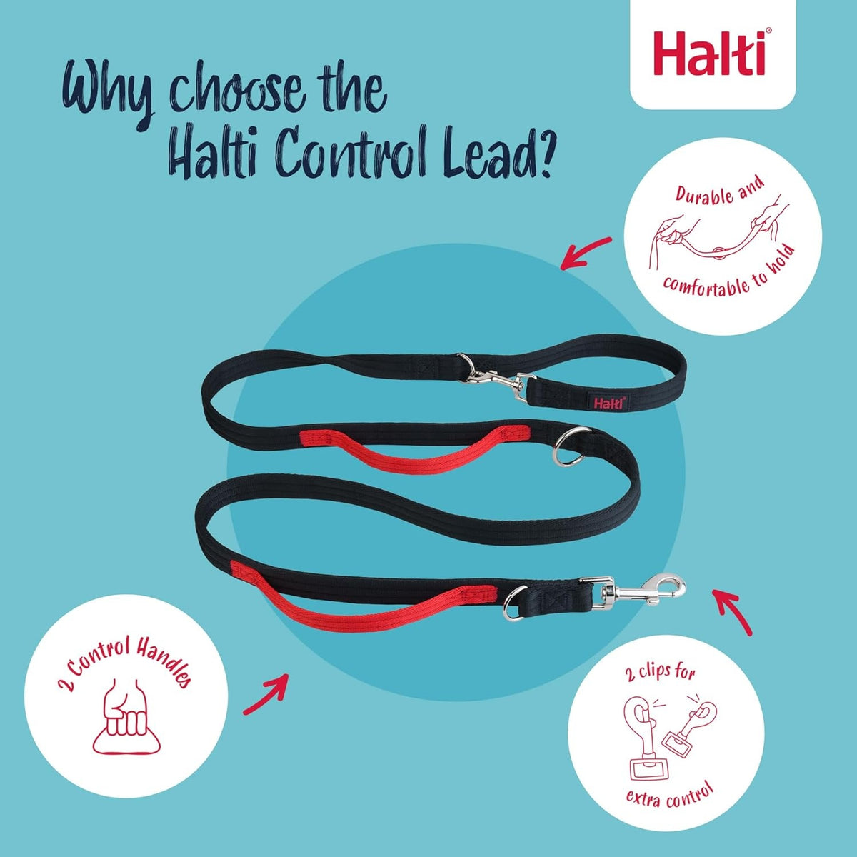 Halti leash Control nylon L training black 6 uses Manufacturer code B012H63A5Q