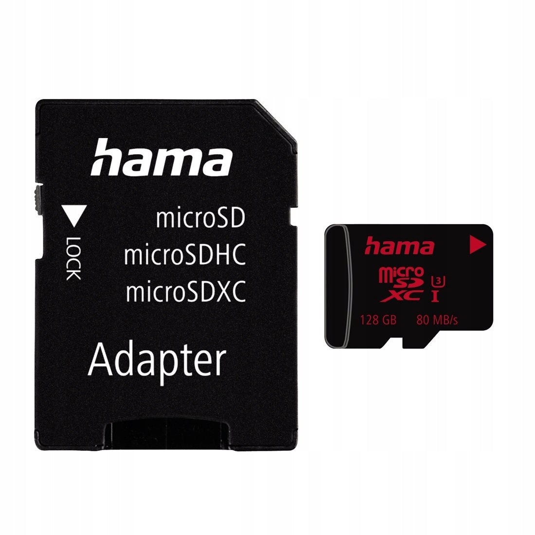 Hama MicroSDXC Memory Card 128GB UHS Speed C3 UHS-I 80MB/s with Adapter Packaging status original