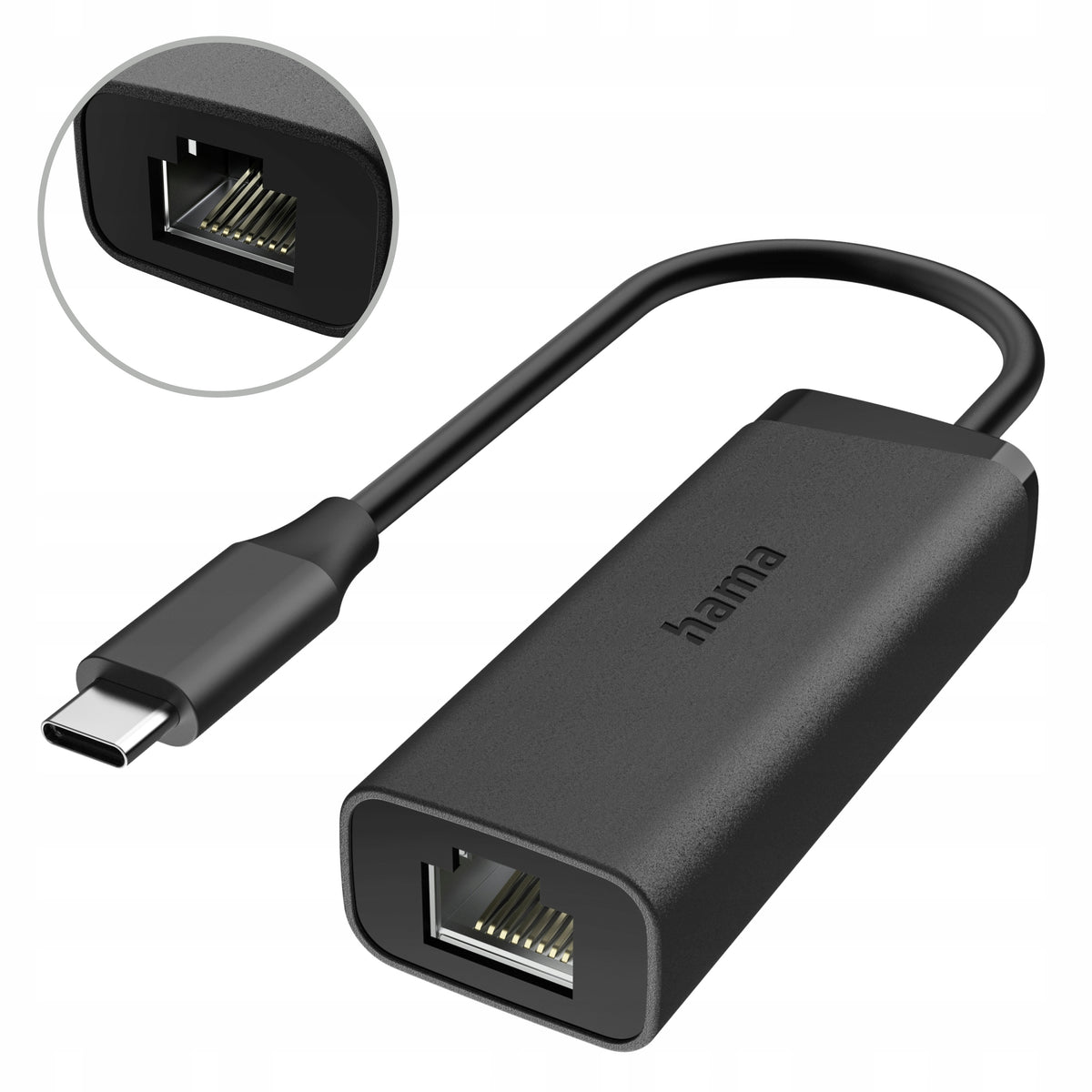 Hama USB-C adapter - RJ45/LAN 2.5 Gbps Ethernet adapter Internet