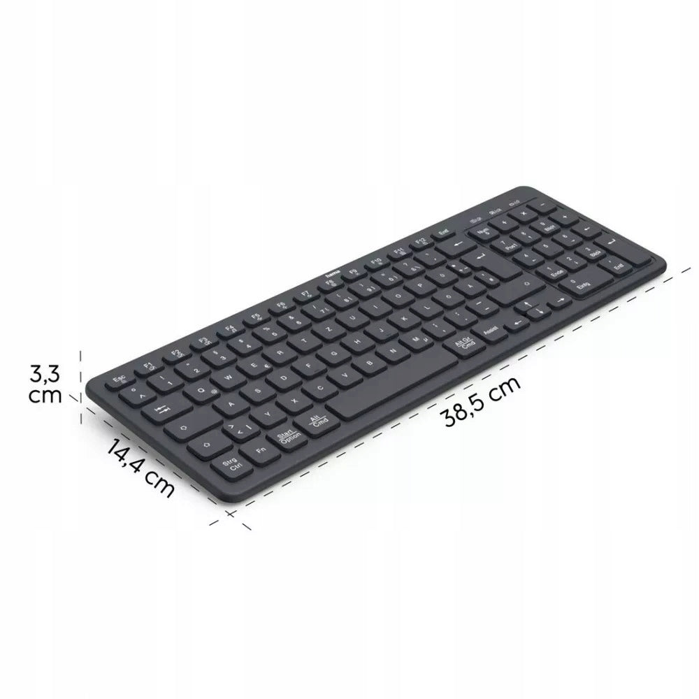 Hama Wireless Bluetooth Keyboard WK300 Quiet Universal MultiDevice Packaging status original