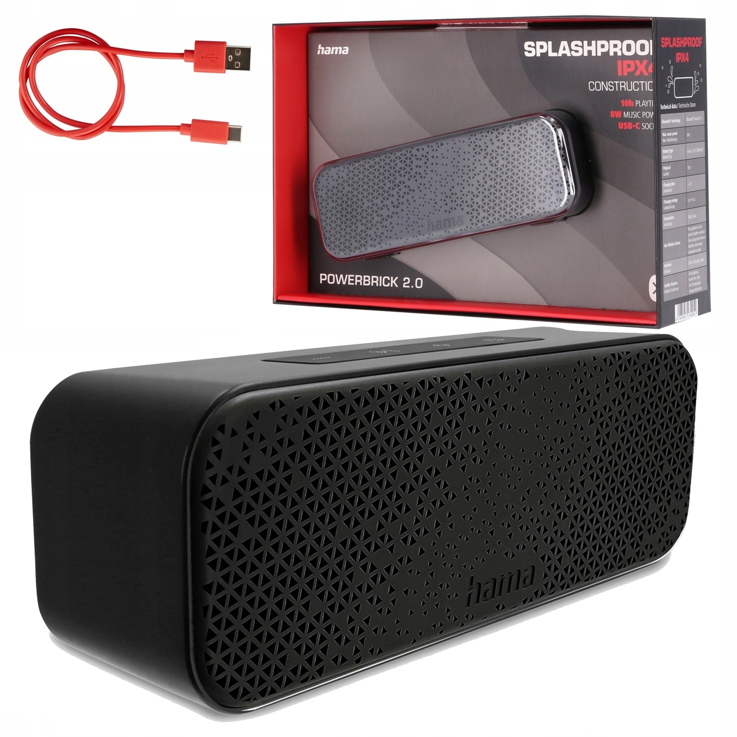 Hama Wireless Mobile Speaker, Bluetooth, Black