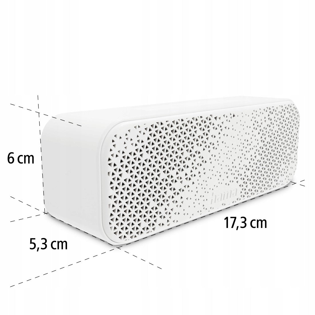 Hama Wireless Mobile Speaker, Bluetooth, White Brand Hama