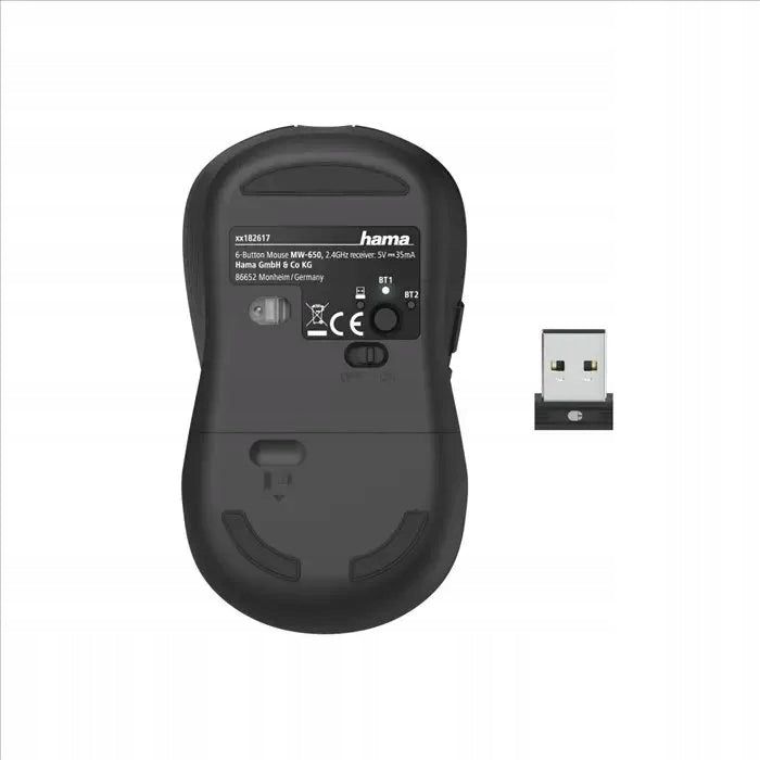 Hama bezdrátová optická Multi Device myš MW-650, USB/Bluetooth, černá Model MW-650
