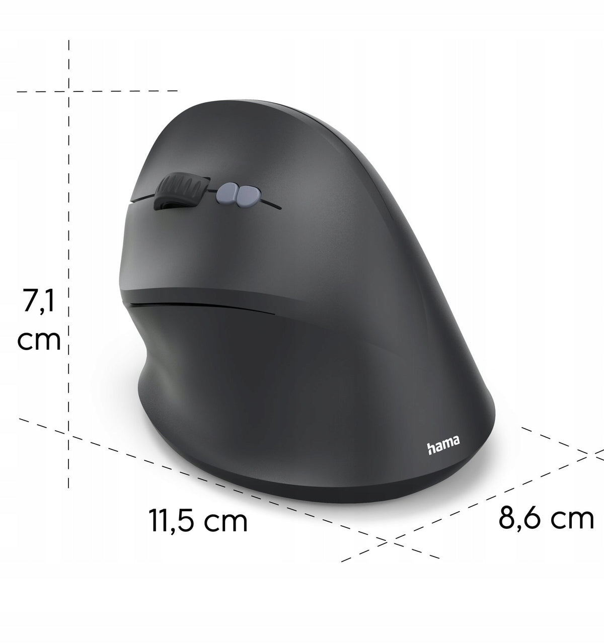 Hama ergo EWM-500 L wireless mouse ergonomic USB for left-handed Packaging status original