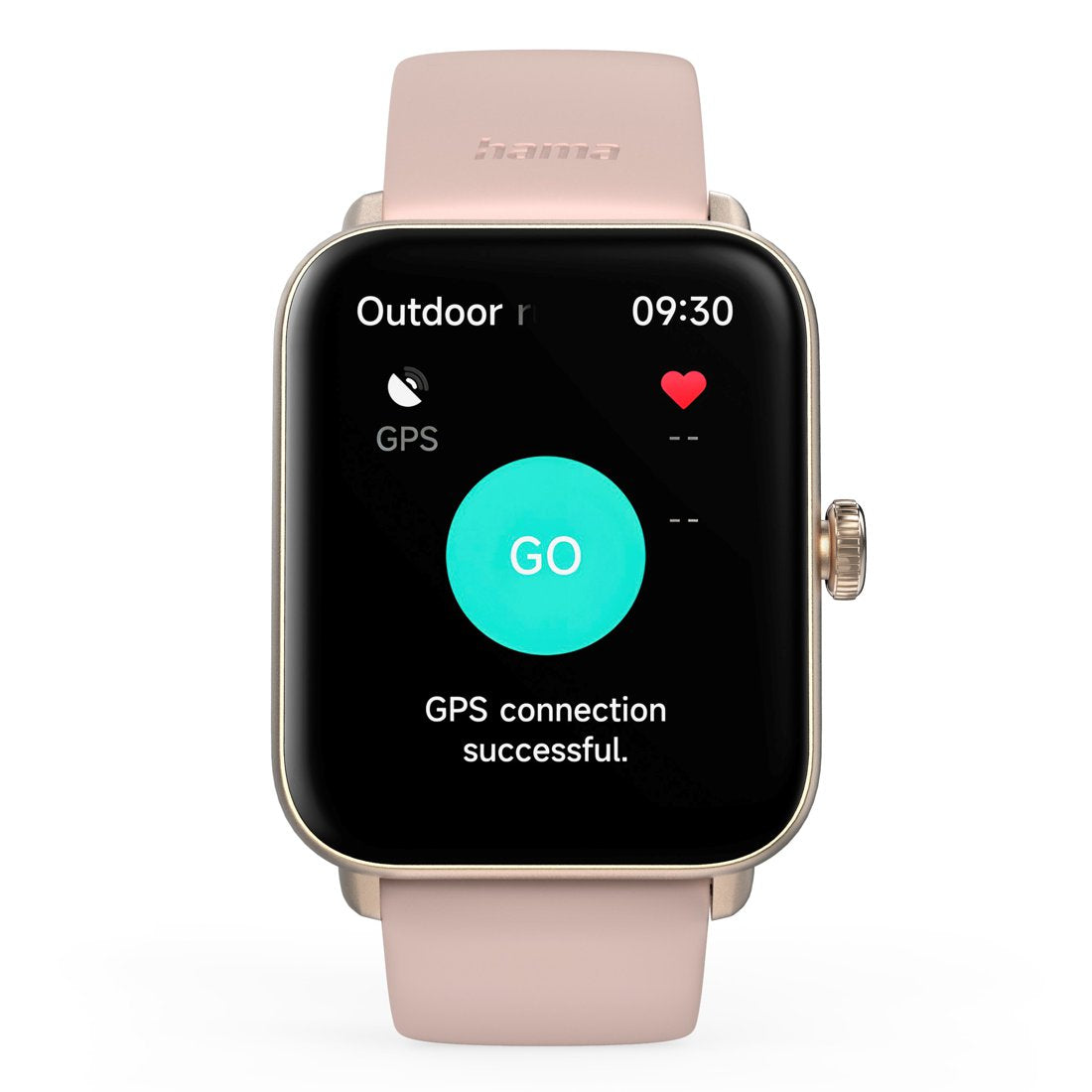 Hama smartwatch sports watch Fit Watch 6010 GPS rectangular gold 1,65" Manufacturer code 001786200000
