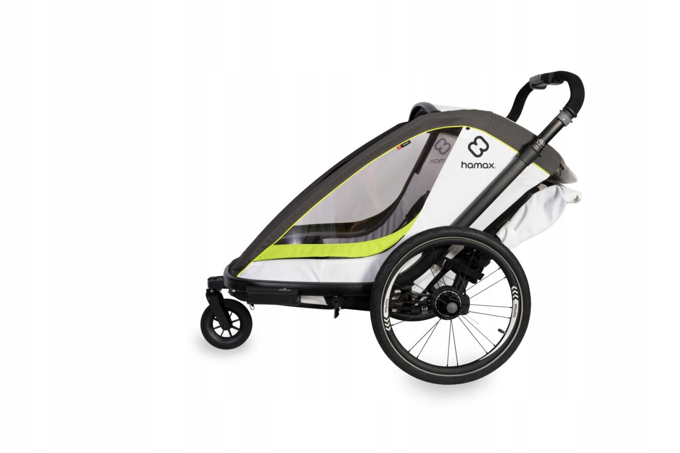 Hamax - BREEZE ONE bicycle trailer - White/green Brand Hamax