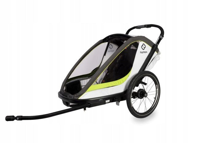 Hamax - BREEZE ONE bicycle trailer - White/green Manufacturer code 400202_HAM