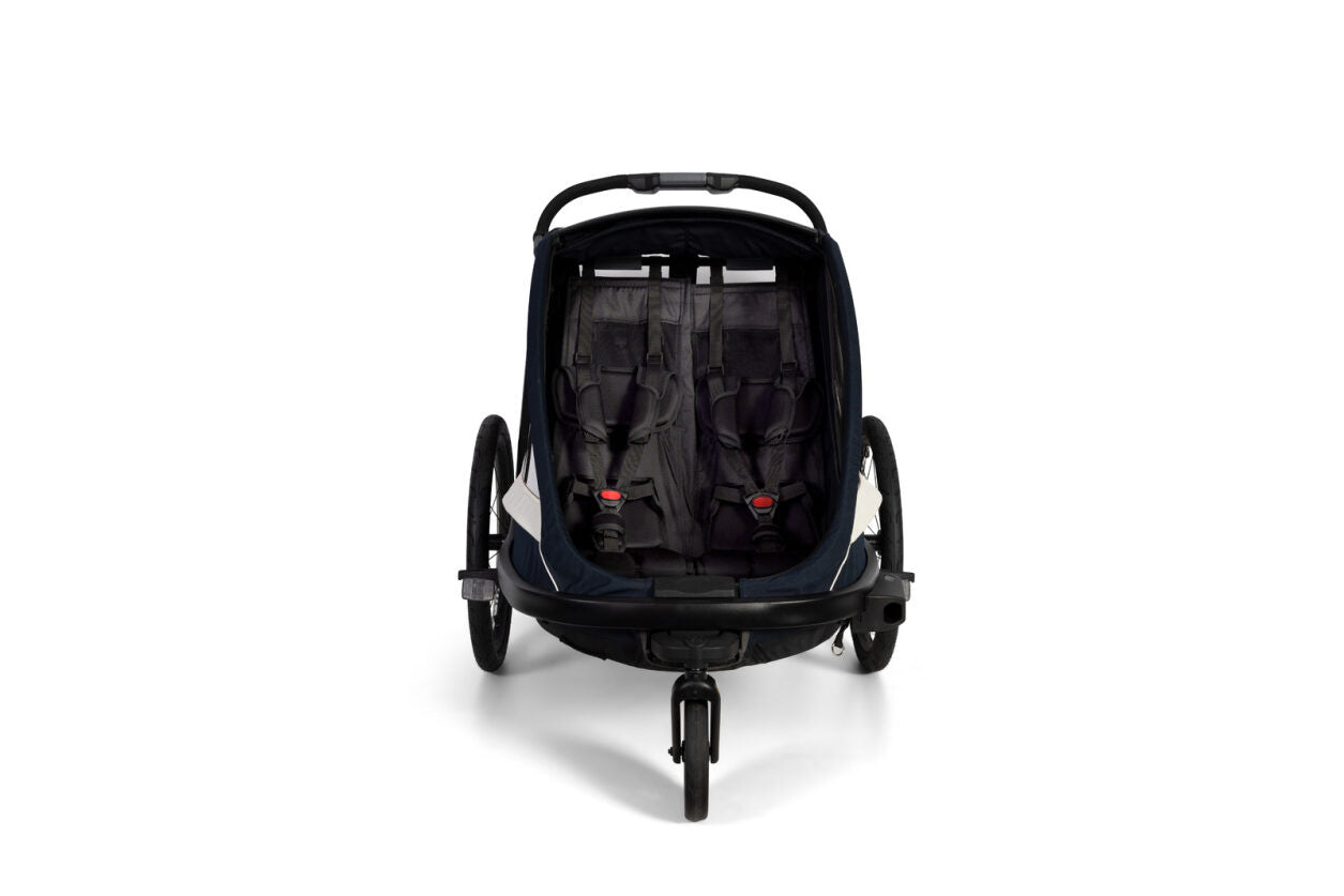 Hamax - BREEZE bicycle trailer, double - Navy/cream Brand Hamax