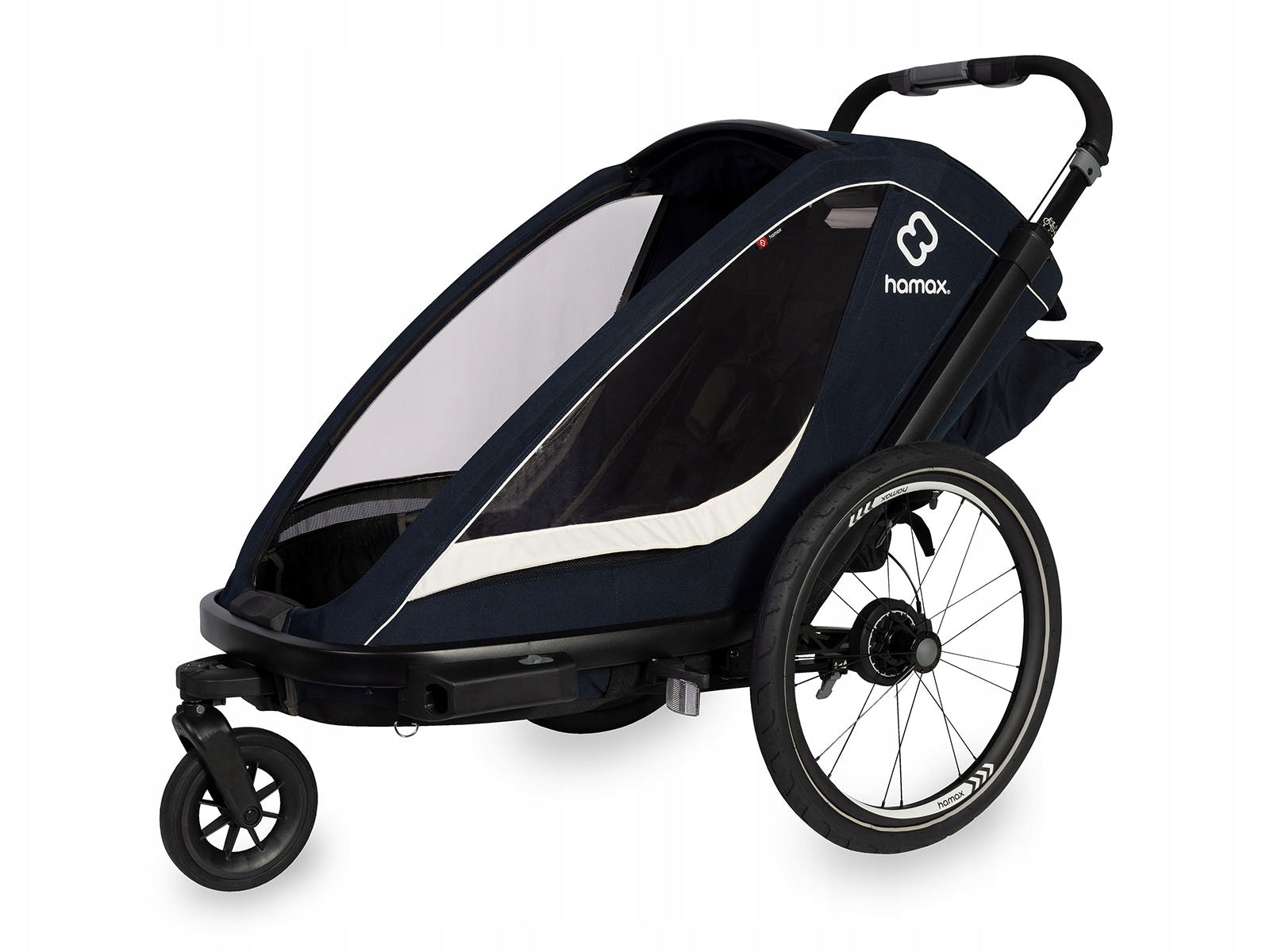 Hamax - BREEZE bicycle trailer, double - Navy/cream Color multicolor