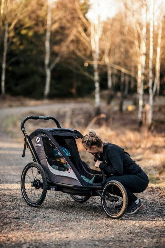 Hamax - COCOON ONE- Grey/black bicycle trailer Brand Hamax